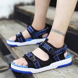 2018夏新款15青少年13韩版初中运动凉鞋男大童11学生12岁男孩凉拖