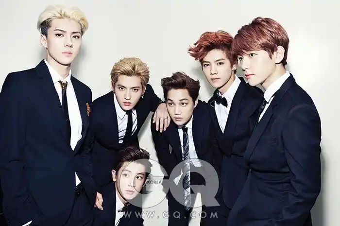 exo gq杂志(12人图,慎入)