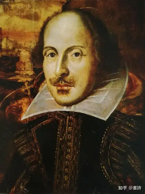 莎士比亚肖像(弗洛瓦画像)1820-1840年,画板油彩,斯特拉福,皇家