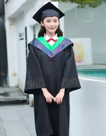 学士服学位学士服批发毕业礼服定做大学生女学院风文工本科硕博士服帽