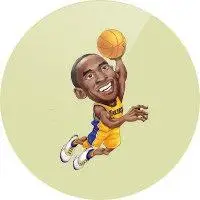 科比头像卡通 卡通霸气科比头像大图_微信头像图片大全