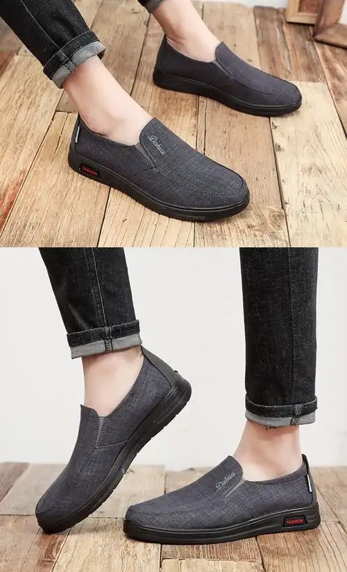 vghm男装品牌高端品质布鞋男士中青年夏季新款老北京布鞋男鞋透气爸爸