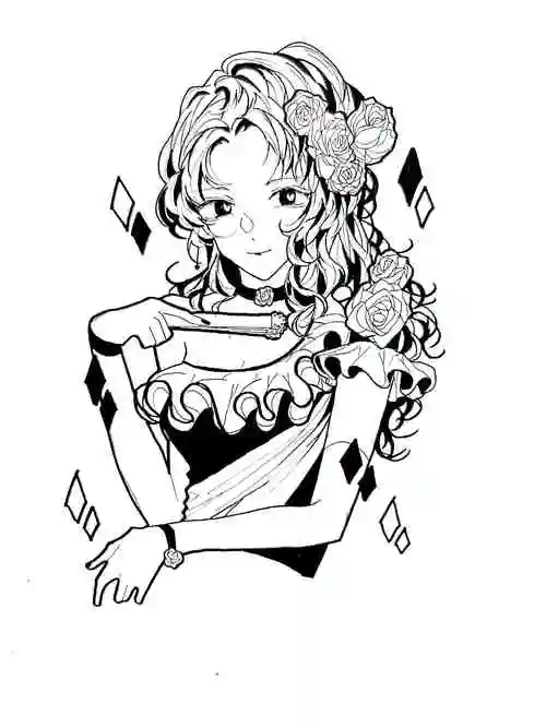 蹲一个擅长暗黑风画御姐的老师