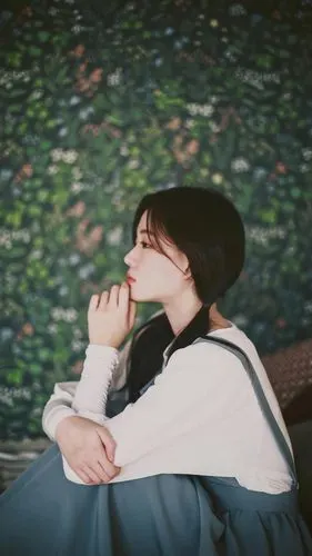 侧脸杀美女文艺范气质写真,高清图片,手机壁纸