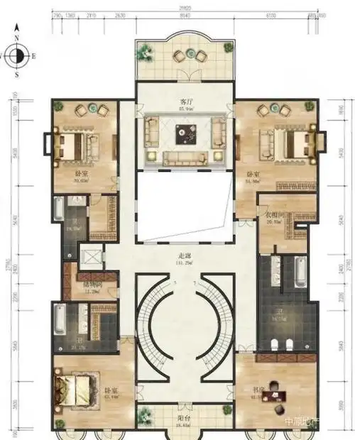 大园林.,财富公馆二手房,13900万,6室3厅,6卫,1502.33平米-北京安居客