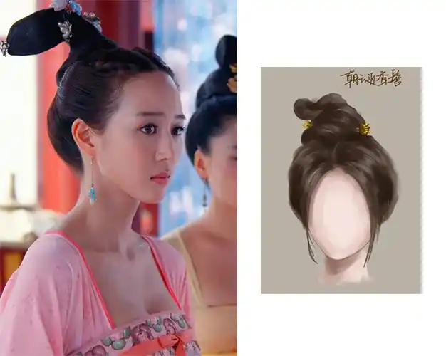 唐朝发型介绍丨少女篇古妆发型