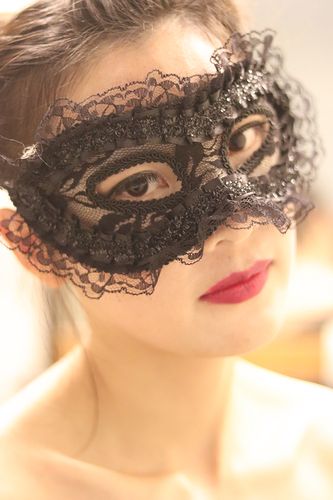 淘宝￥58折后价￥58汉服风舞蹈面具蒙面夸张森女清新面罩演出直播唱歌