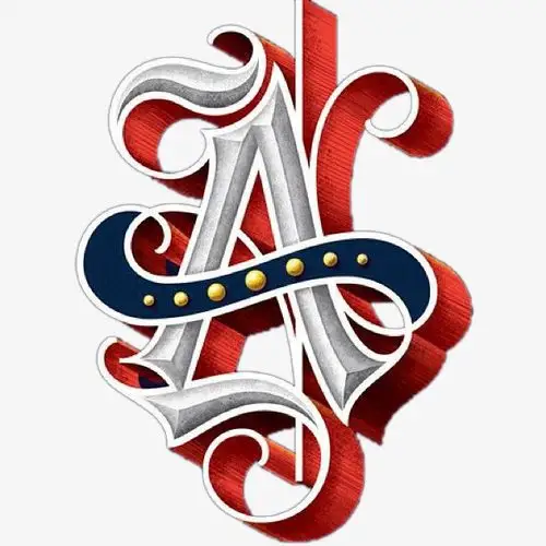 字母a造型艺术字png素材-90设计