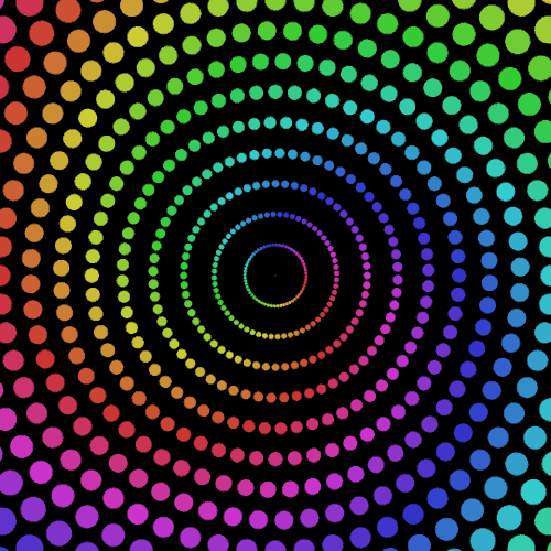 动态神图,异彩纷呈,螺旋涡转.