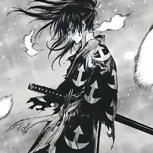 动漫男生黑白头像