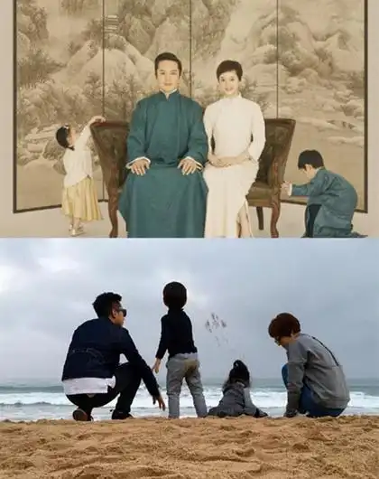 当天上午孙俪在个人微博晒出一张全家福照片,照片中邓超孙俪等等小花