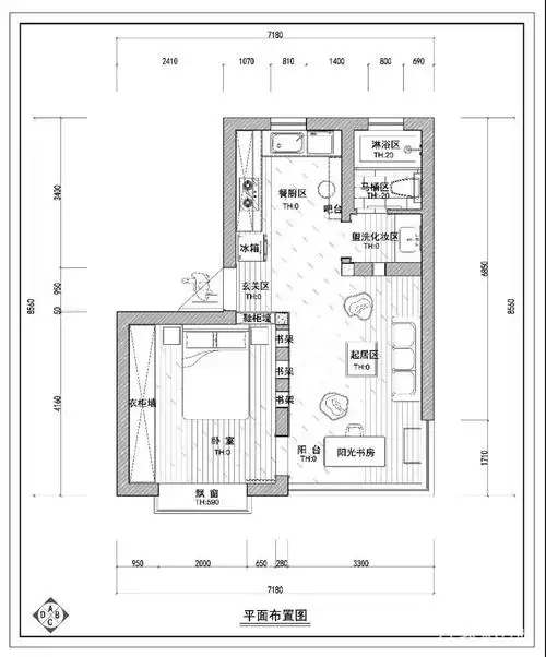7万38平米日式一居室装修效果图,一居极简原木风装修案例效果图-齐家
