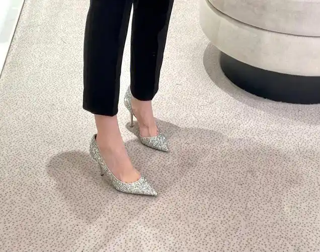 jimmychoo婚鞋必备绝美银色来咯