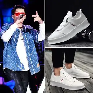 香港潮牌中国有嘻哈明星吴亦凡同款小白鞋增高鞋男鞋潮鞋休闲板鞋