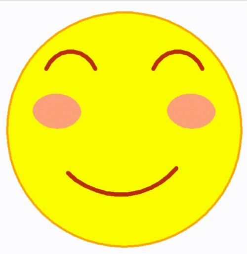 接下来,是关于微笑和可爱的两个动态表情符的展示,如下图所示