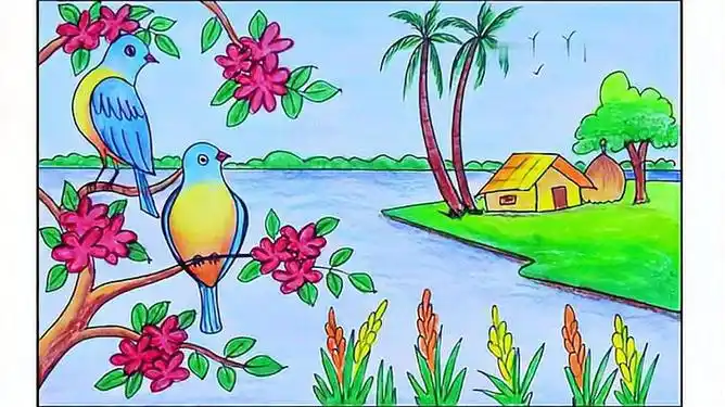 儿童简笔画精选-乡村春景_网易视频