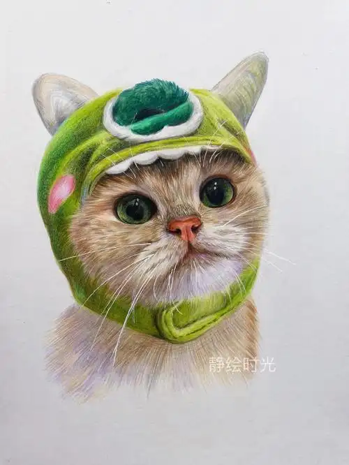 小可爱画笔9015:辉柏嘉画纸:白卡纸图片素材:@兔免大文#彩铅手绘