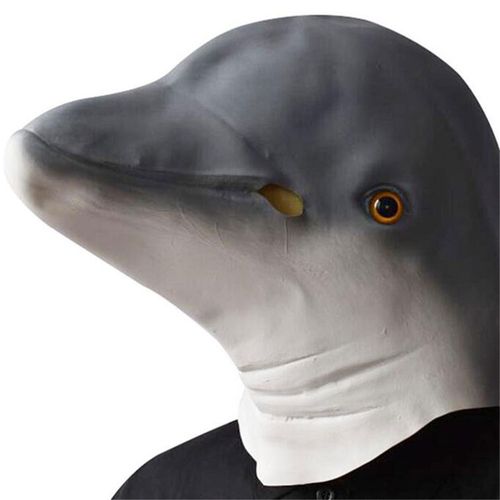 疯狂动物城鲨鱼面具食人鲨派对装扮万圣节海豚宝宝头套shark mask