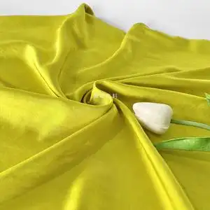 仿醋酸缎●高级荧光黄重磅垂坠丝滑抗皱光泽面料西装礼服汉服布料