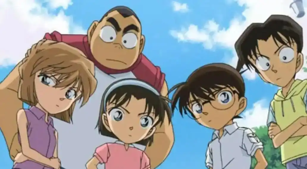 五人组.#名侦探柯南 #少年侦探团#图片来源于网络 - 抖音