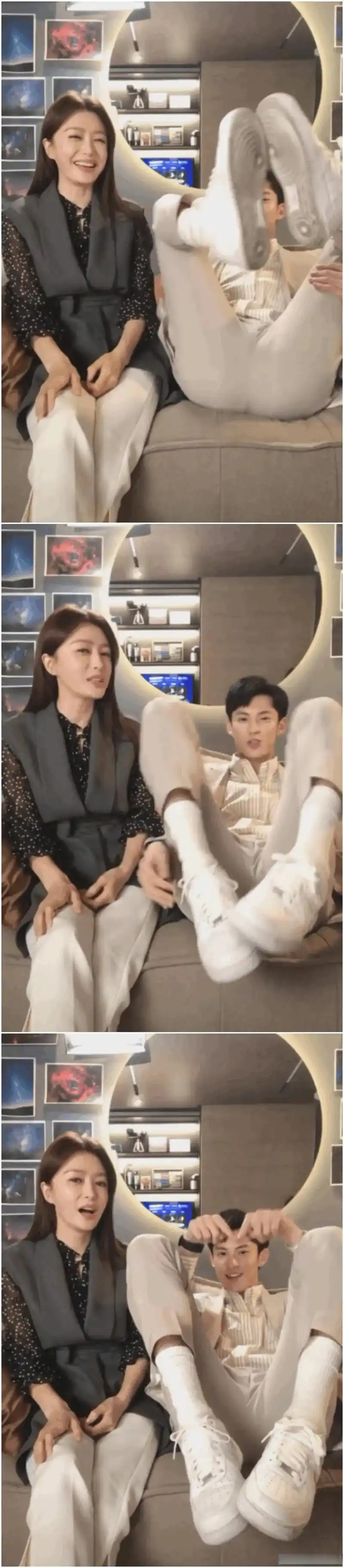 王鹤棣用脚比心#王鹤棣 跟谁学的