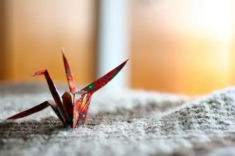 有种美丽的折纸叫做千纸鹤  唯美图片大全 qqjay空间站