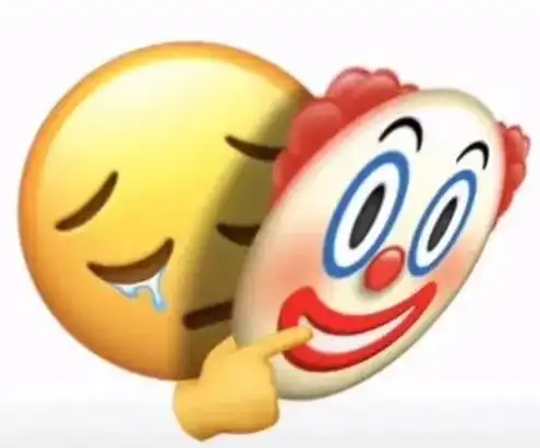 乐子表情包手指一个小丑 - 抖音