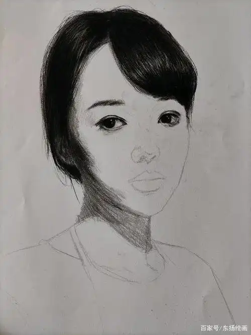 素描美女肖像教程,这样画素描艺考怎么样?