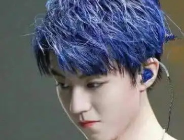 之前王俊凯就做了一个紫色的头发!