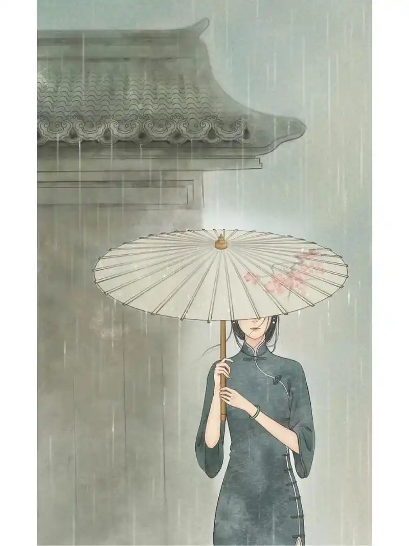 江南撑伞女子   临摹作品,非原创.侵删