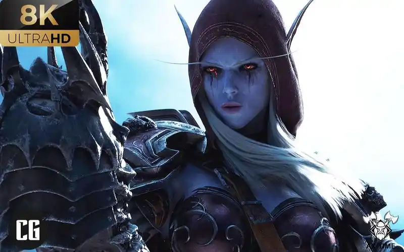 8k60帧重置希尔瓦娜斯虐杀巫妖王伯瓦尔暗影国度cg