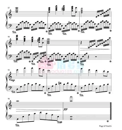 酒醉的蝴蝶钢琴谱