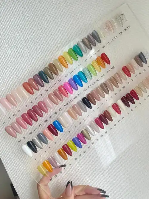 美甲色板10刷色板真的是太治愈了