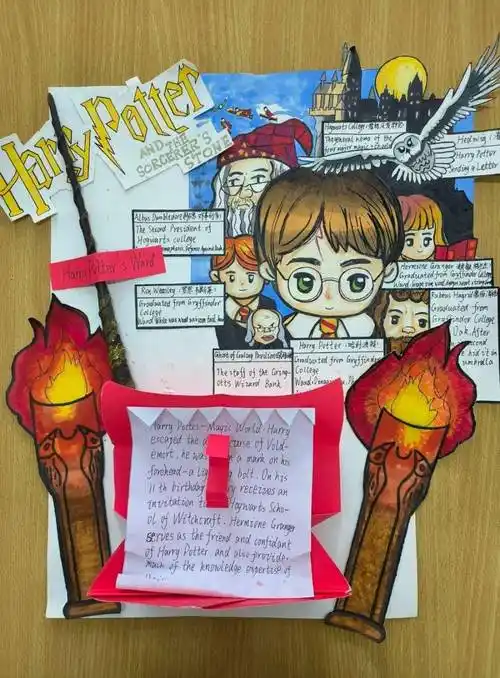 巧手绘海报 纸上展"英"彩—文峰小学部六年级开展"英语特色电影海报