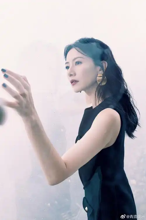 高圆圆黑金造型##高圆圆品牌活动造型大片