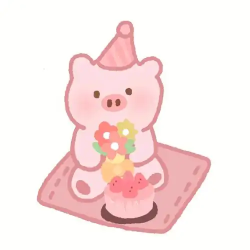 手绘壁纸90今日猪猪女孩生日快乐