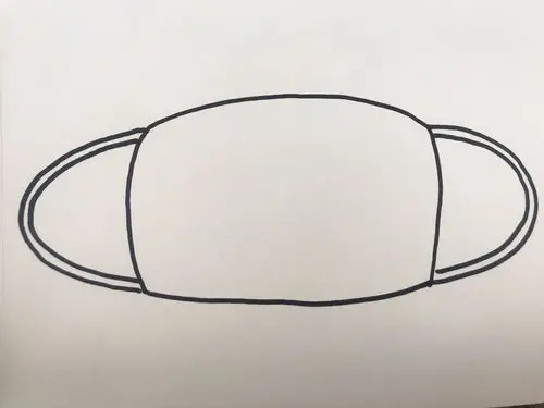 美术绘画《小口罩》