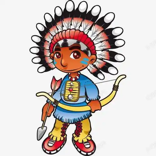 卡通原始部落创意素材