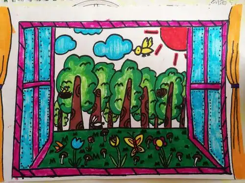 四5班最美的窗户