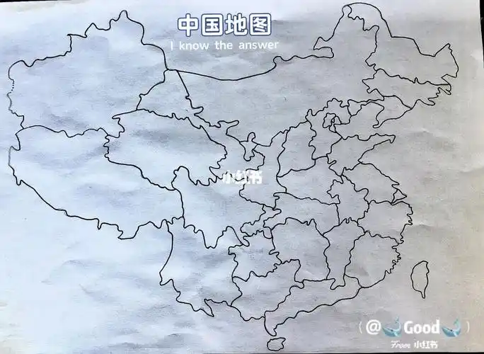 手绘中国地图