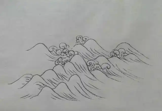 山水画入门水的五种画法