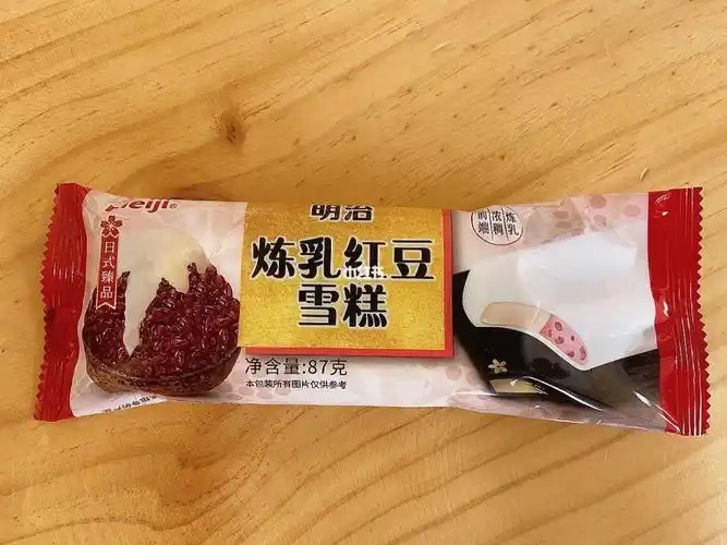 雪糕测评|明治炼乳红豆雪糕