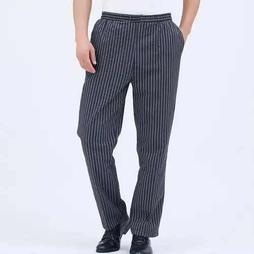 厨房工作裤男厨师工作裤子秋冬宽松耐磨耐穿餐厅酒店后厨工裤