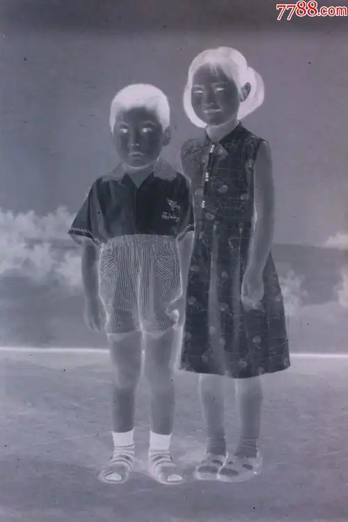 姐弟俩【老底片】-价格:5元-se85031743-老照片-零售-7788收藏__收藏
