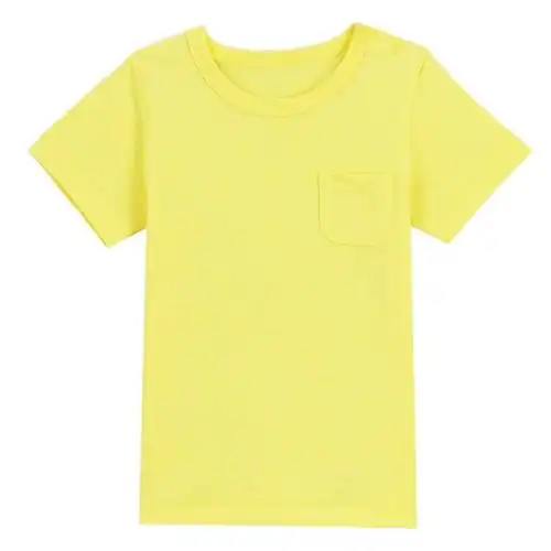 凡客童装|薄款百搭中性圆领短袖t恤吸湿速干夏季纯色款 荧光黄 90