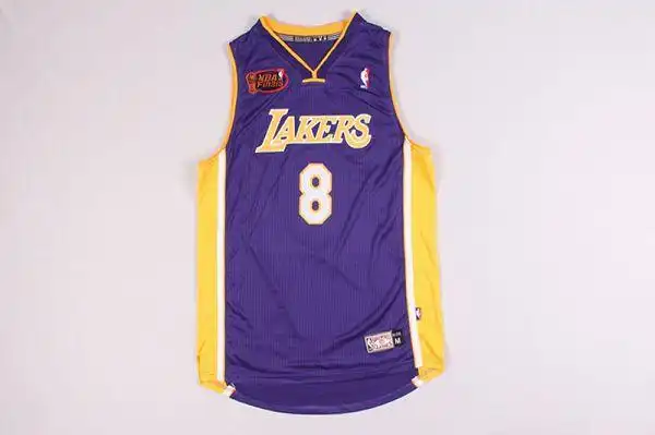 nba球衣 2001年湖人队总决赛 8号kobe bryant柯比布莱恩球衣 紫色