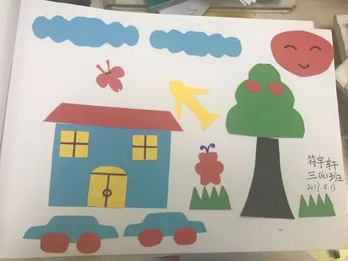 三(4)班轴对称图形作品展