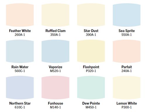 behr百色熊乳胶漆进口电子色卡调色参考