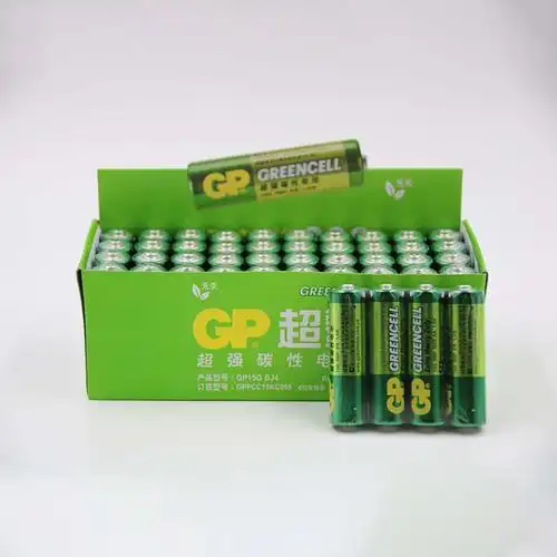 gp超霸绿色碳性电池5号7号电池