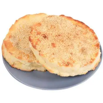 吊炉烧饼河南山东特产纯手工五香芝麻烧饼当天现做真空发货新鲜达